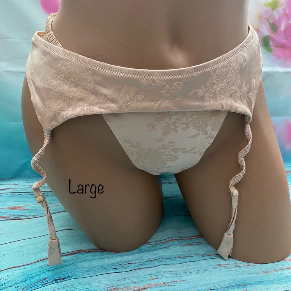 Vintage garter and thong set Victoria’s Secret